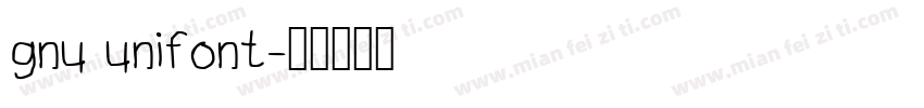 gnu unifont字体转换